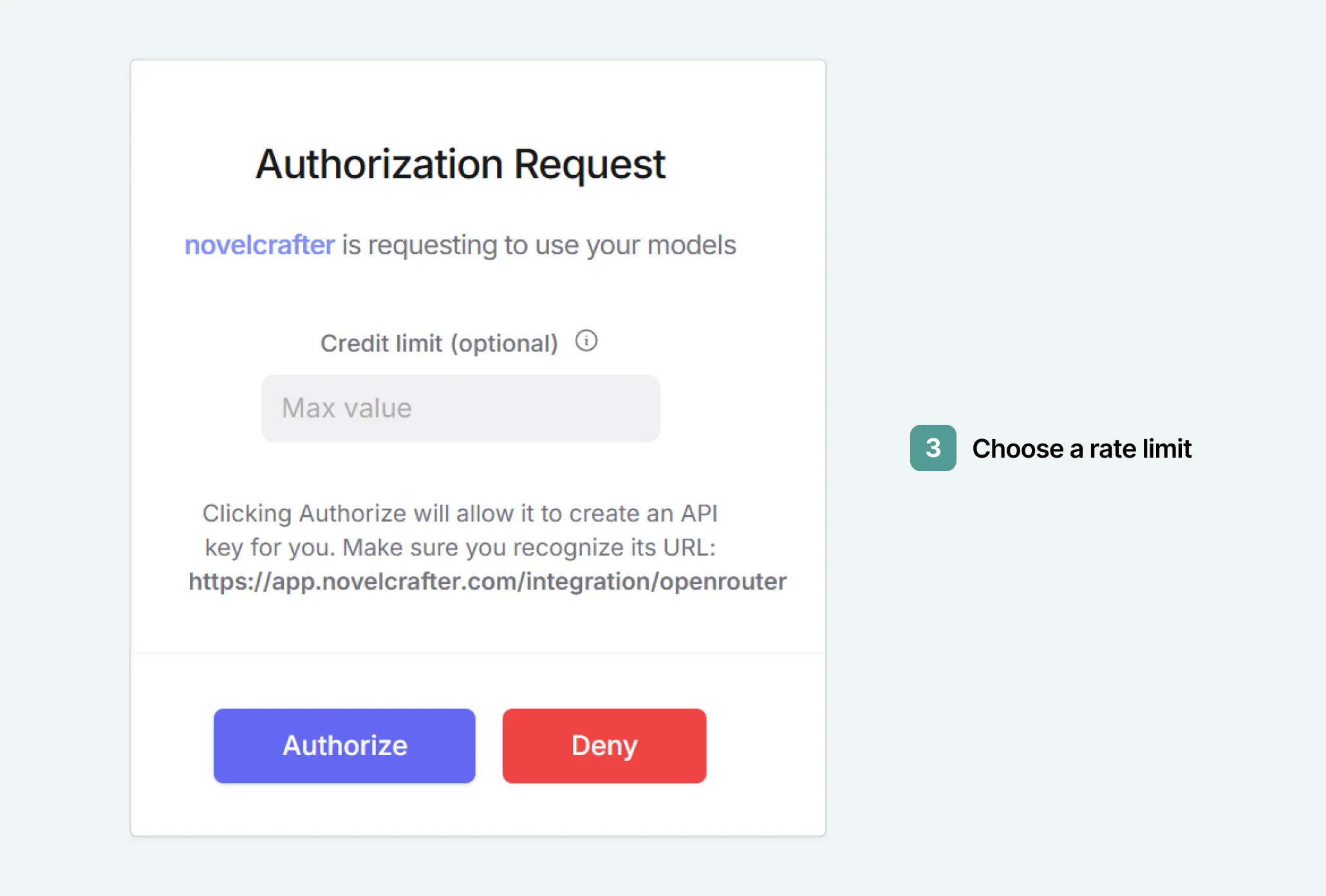 Instructions on how to connect Novelcrafter to OpenRouter