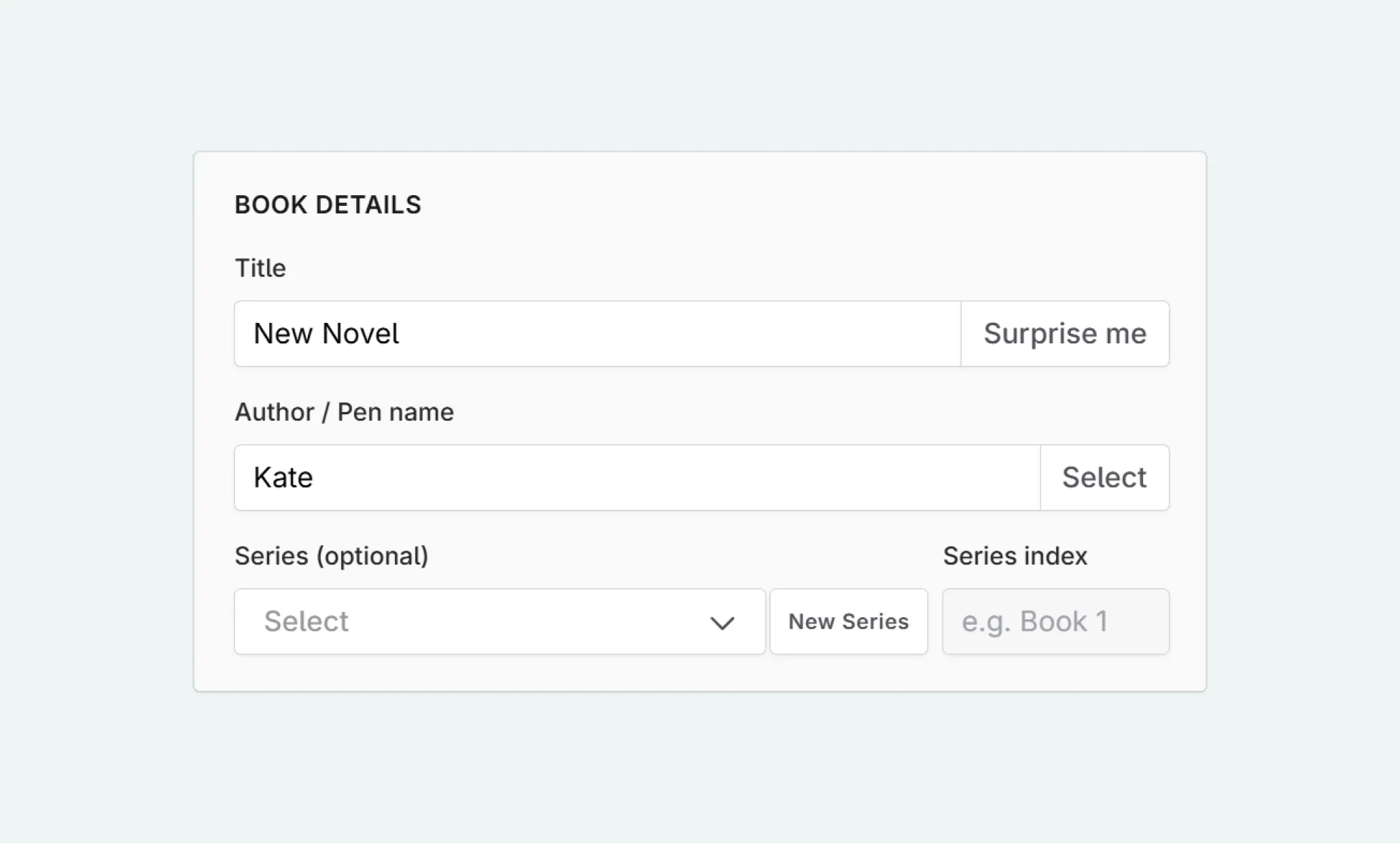 Initial workflow images for signing up to novelcrafter