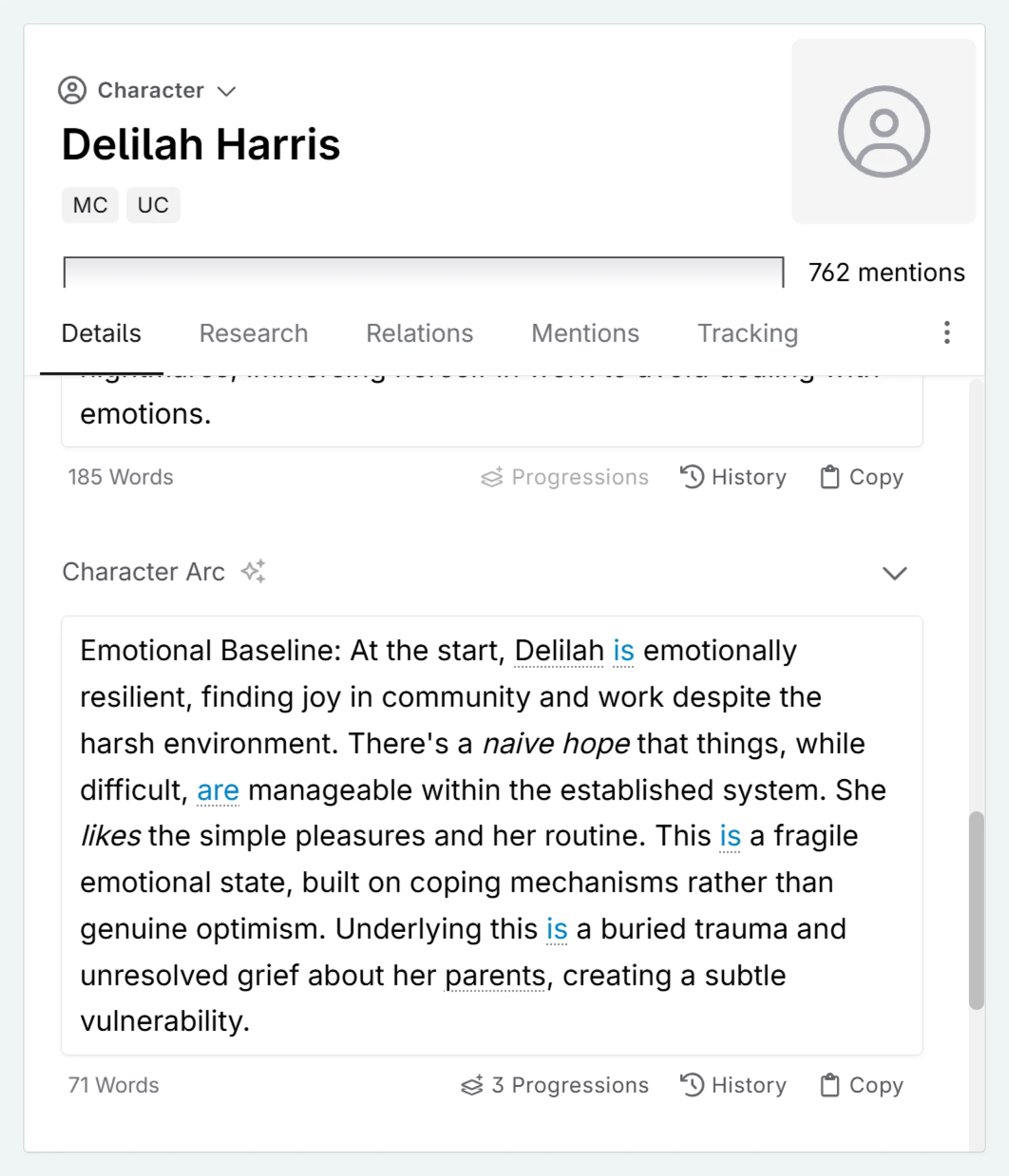 Delilah's Codex entry