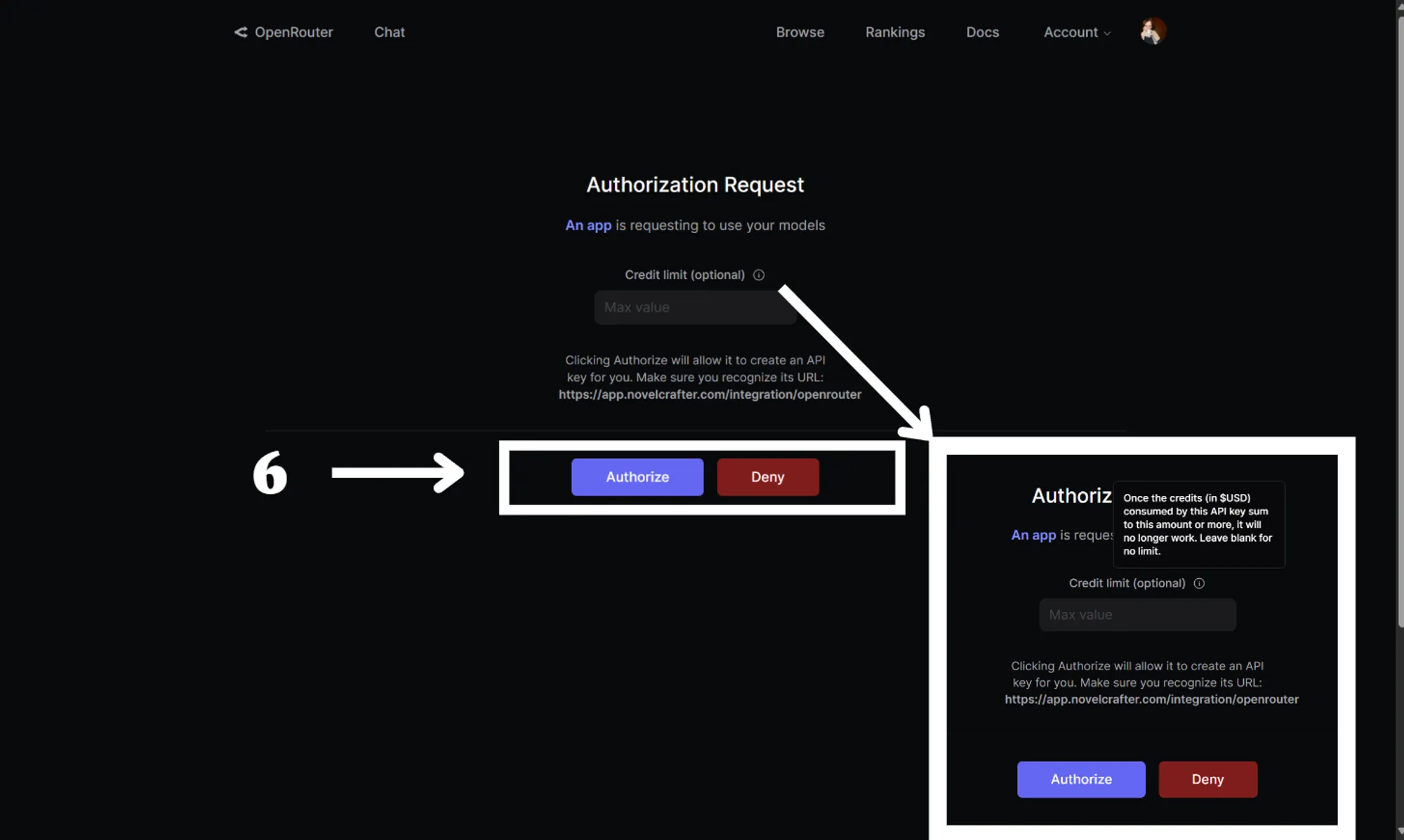 Authorize OpenRouter